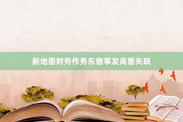 新地面财务作秀东窗事发高管失联