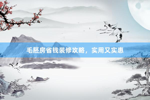 毛胚房省钱装修攻略，实用又实惠